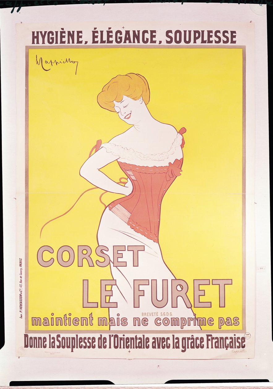 Le Furet -korsettien mainos tekijältä Leonetto Cappiello