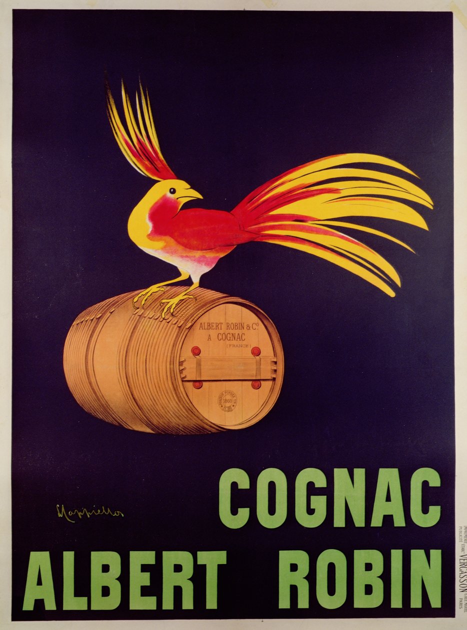 Albert Robin Cognacin mainosjuliste tekijältä Leonetto Cappiello