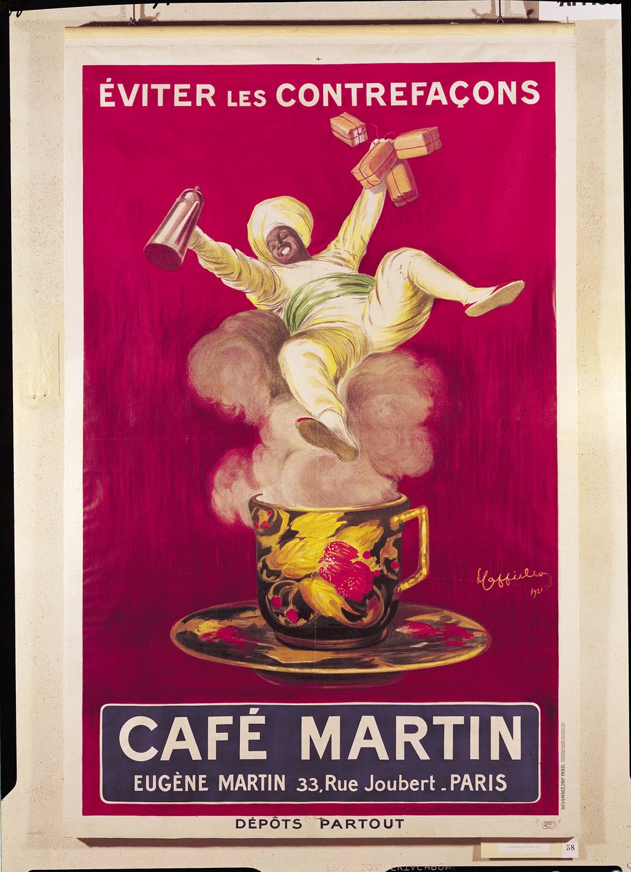 Cafe Martinin mainosjuliste, 1921 tekijältä Leonetto Cappiello
