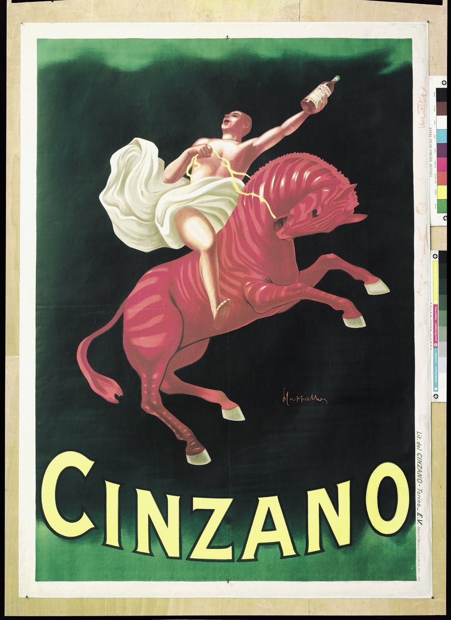 Cinzanon mainosjuliste, 1925 tekijältä Leonetto Cappiello