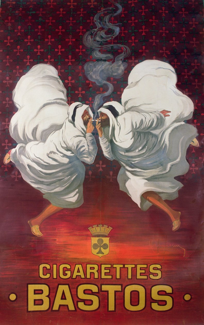 Bastos-savukemerkkiä mainostava juliste tekijältä Leonetto Cappiello
