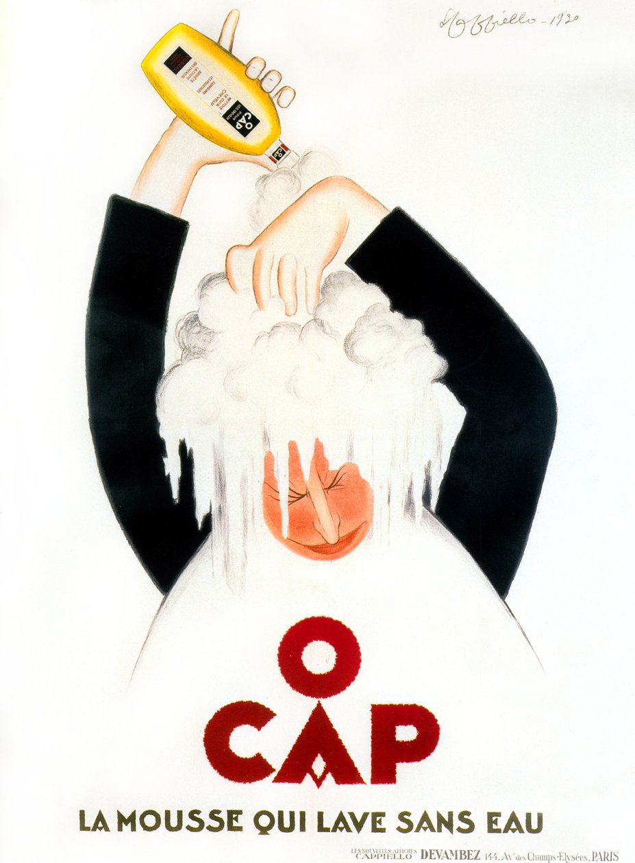 Leonetto Cappiellon mainos A Cap shampoon 1930 tekijältä Leonetto Cappiello