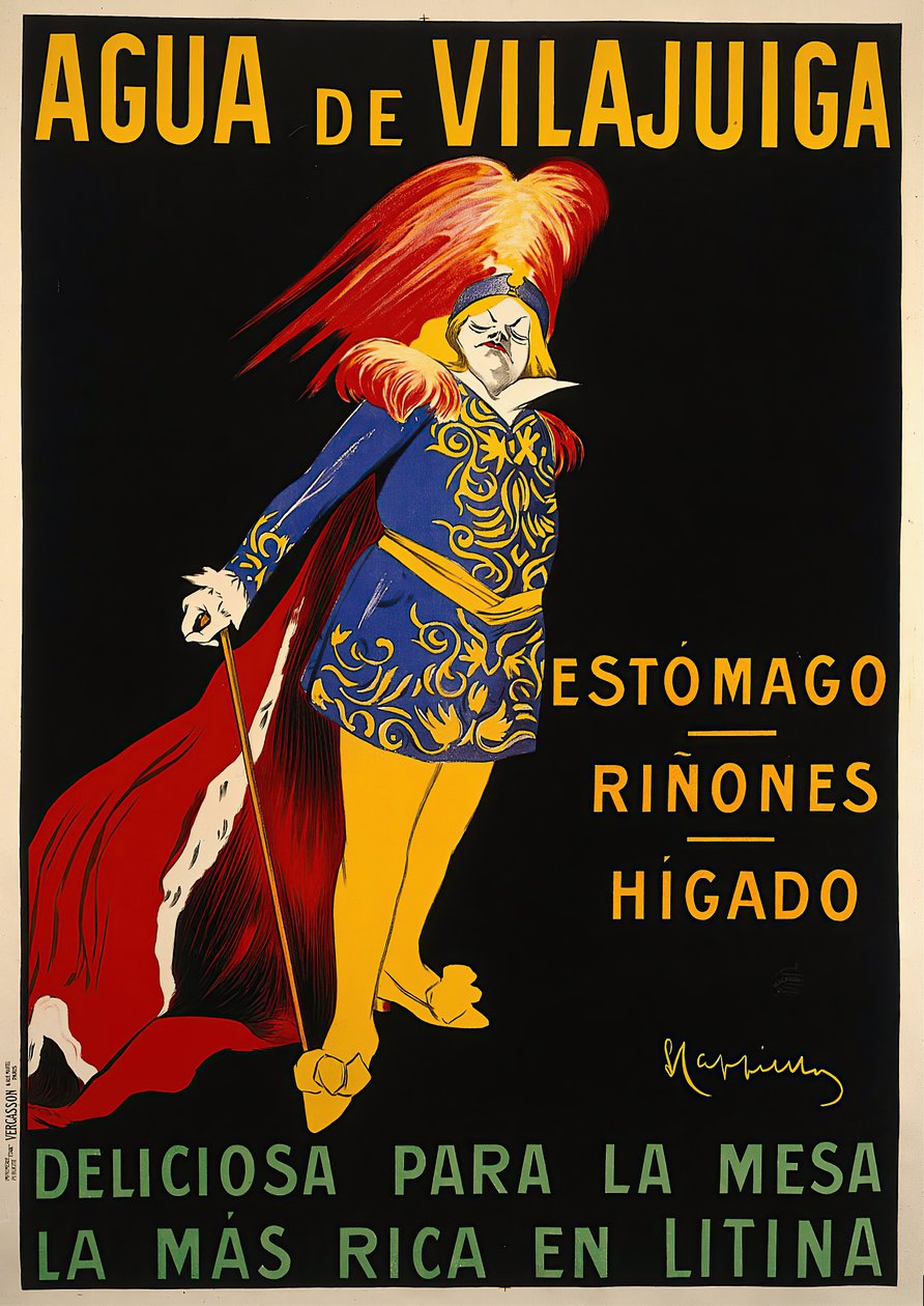 Agua de Vilajuïga, n. 1912 tekijältä Leonetto Cappiello