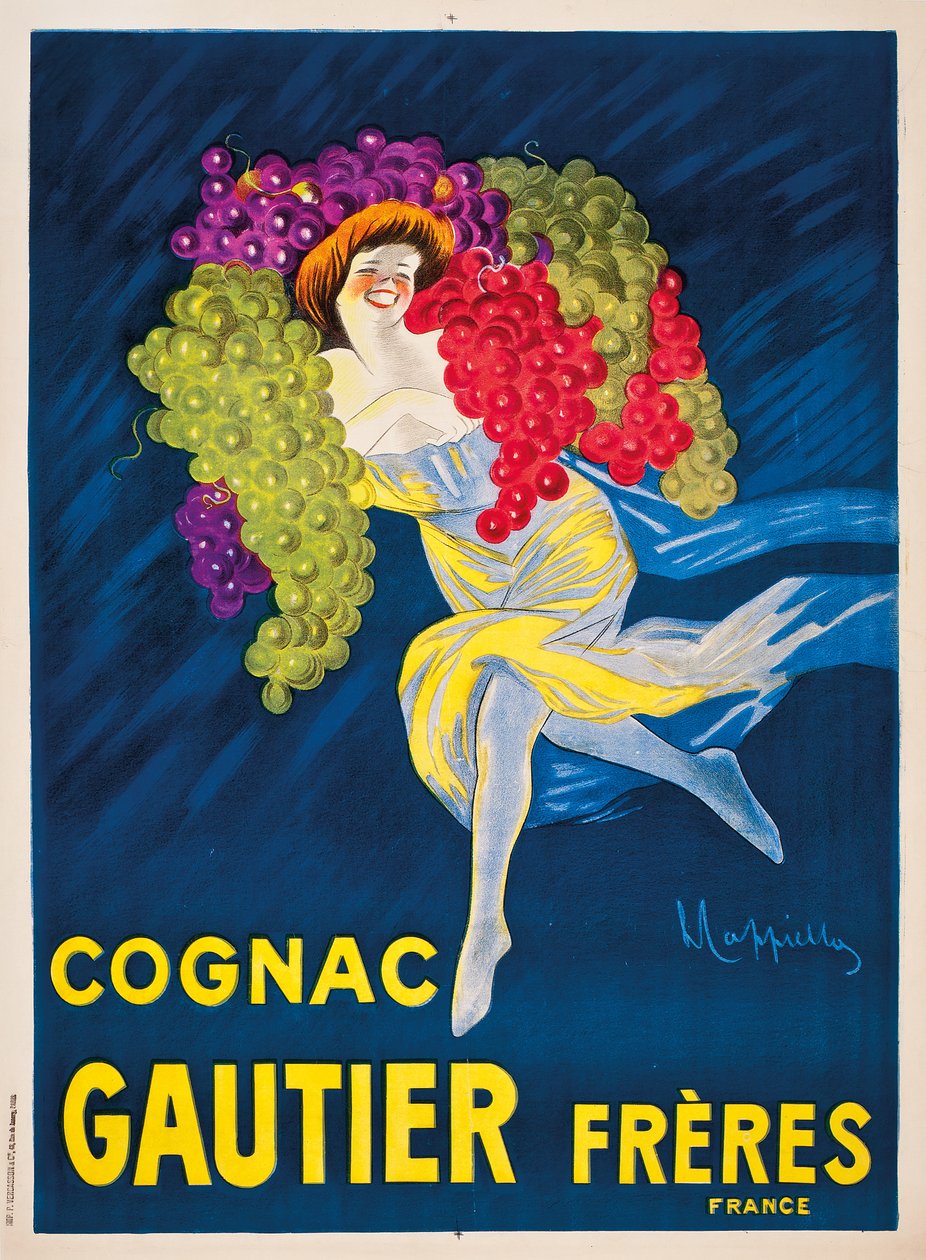 Gautier Freres -konjakin mainosjuliste, 1907 tekijältä Leonetto Cappiello