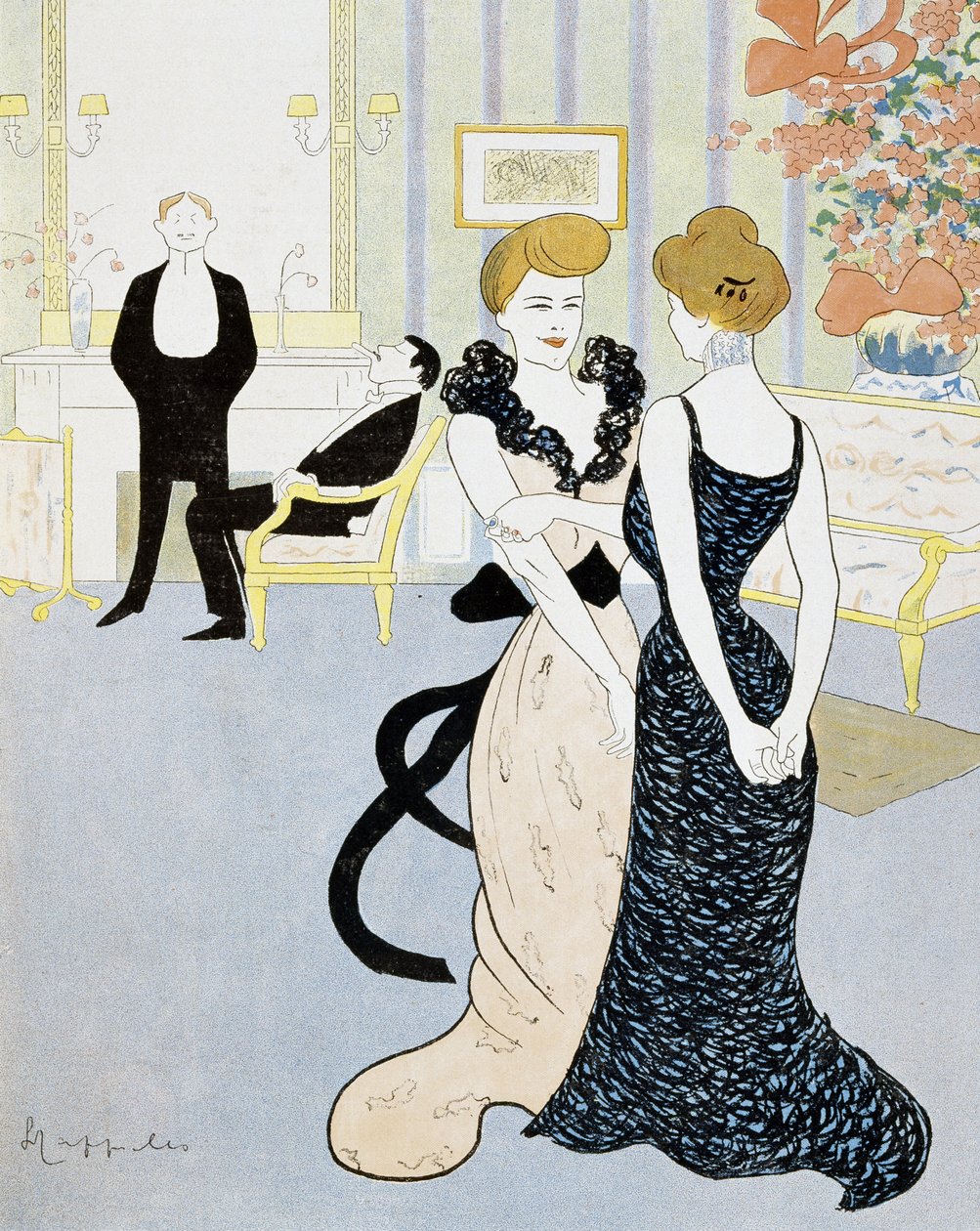 Toinen ratkaisu arvoitukseen (piirustus) tekijältä Leonetto Cappiello