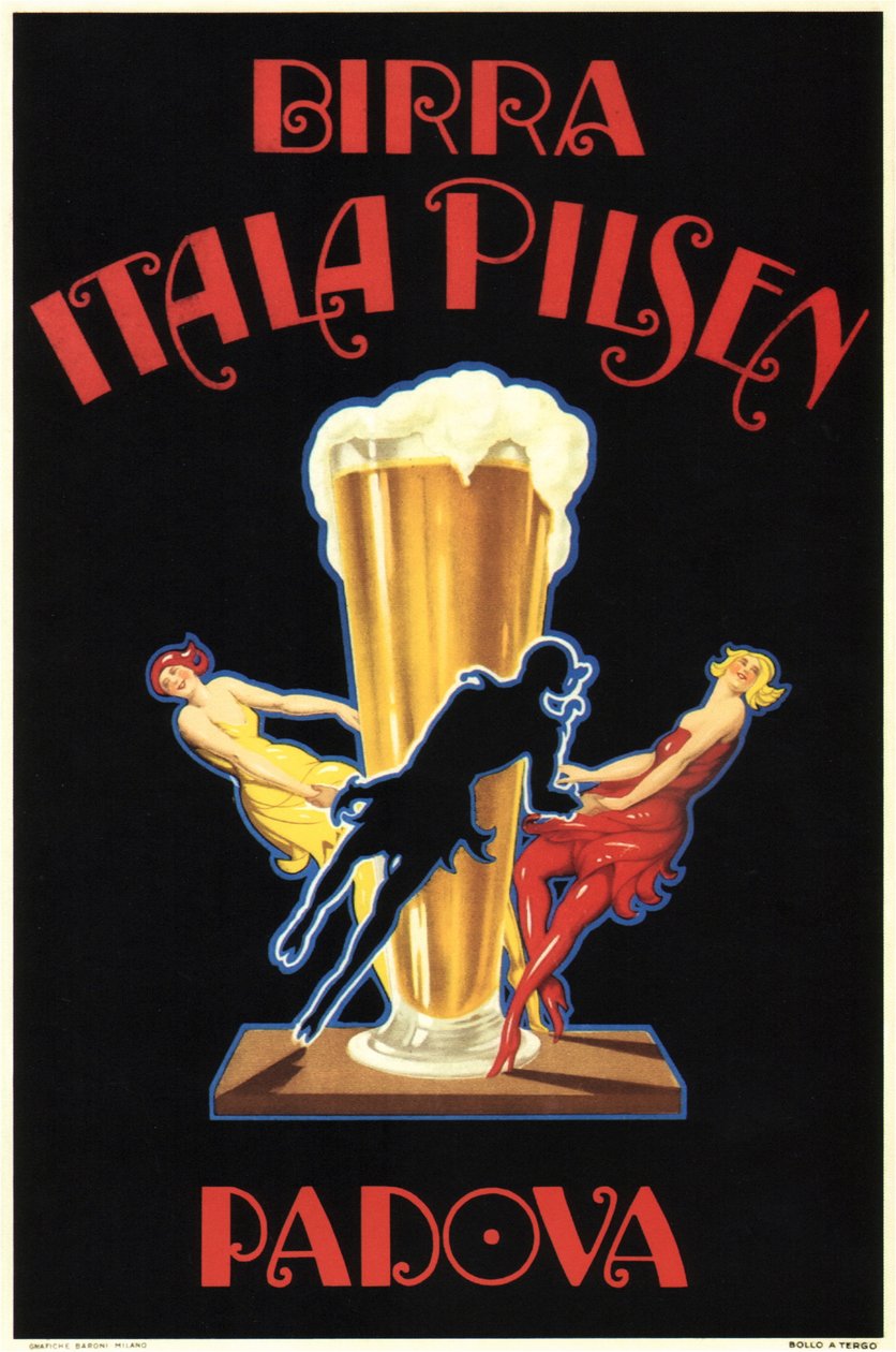Birra Itala Pilsen (juliste) tekijältä Leonetto Cappiello