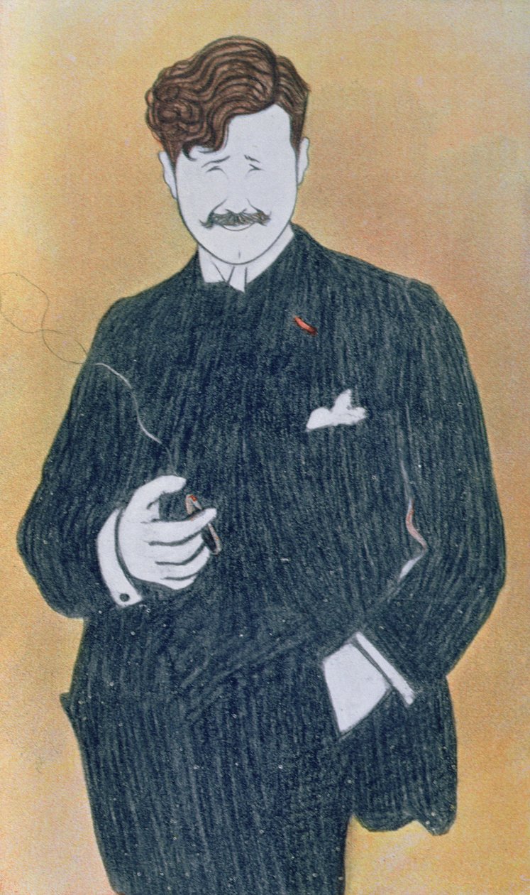 Georges Feydeaun (1862-1921) karikatyyri tekijältä Leonetto Cappiello