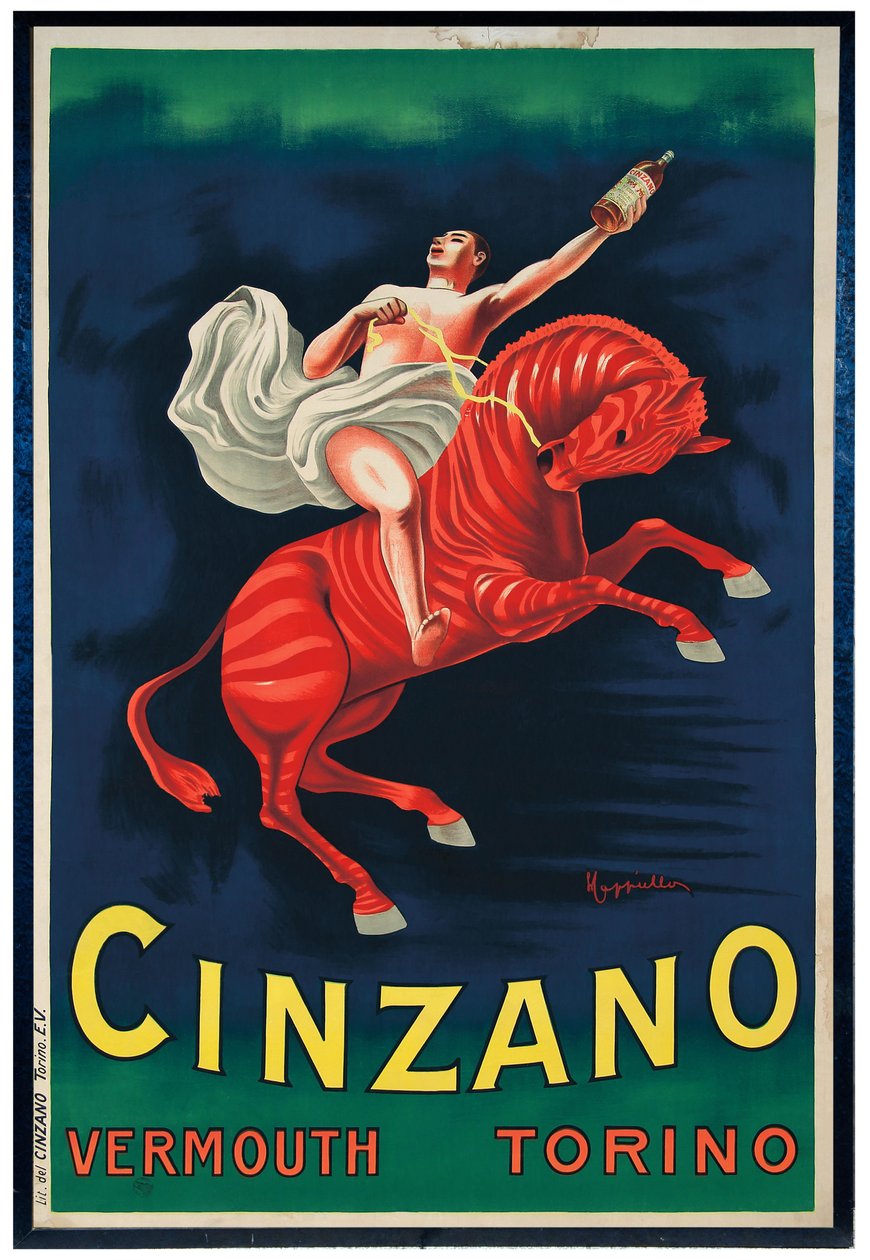 Cinzano Vermouth Torino, 1910. tekijältä Leonetto Cappiello