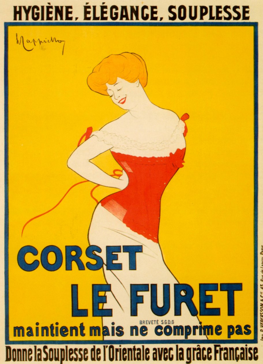Le Furet -korsetti tekijältä Leonetto Cappiello