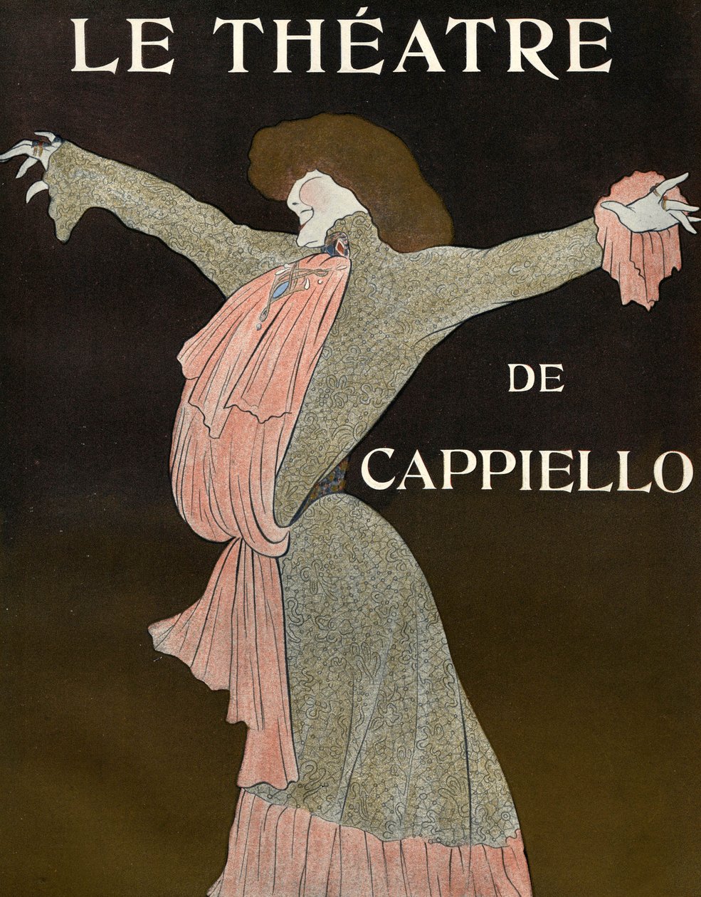 Le Theatre -lehden etukansi tekijältä Leonetto Cappiello