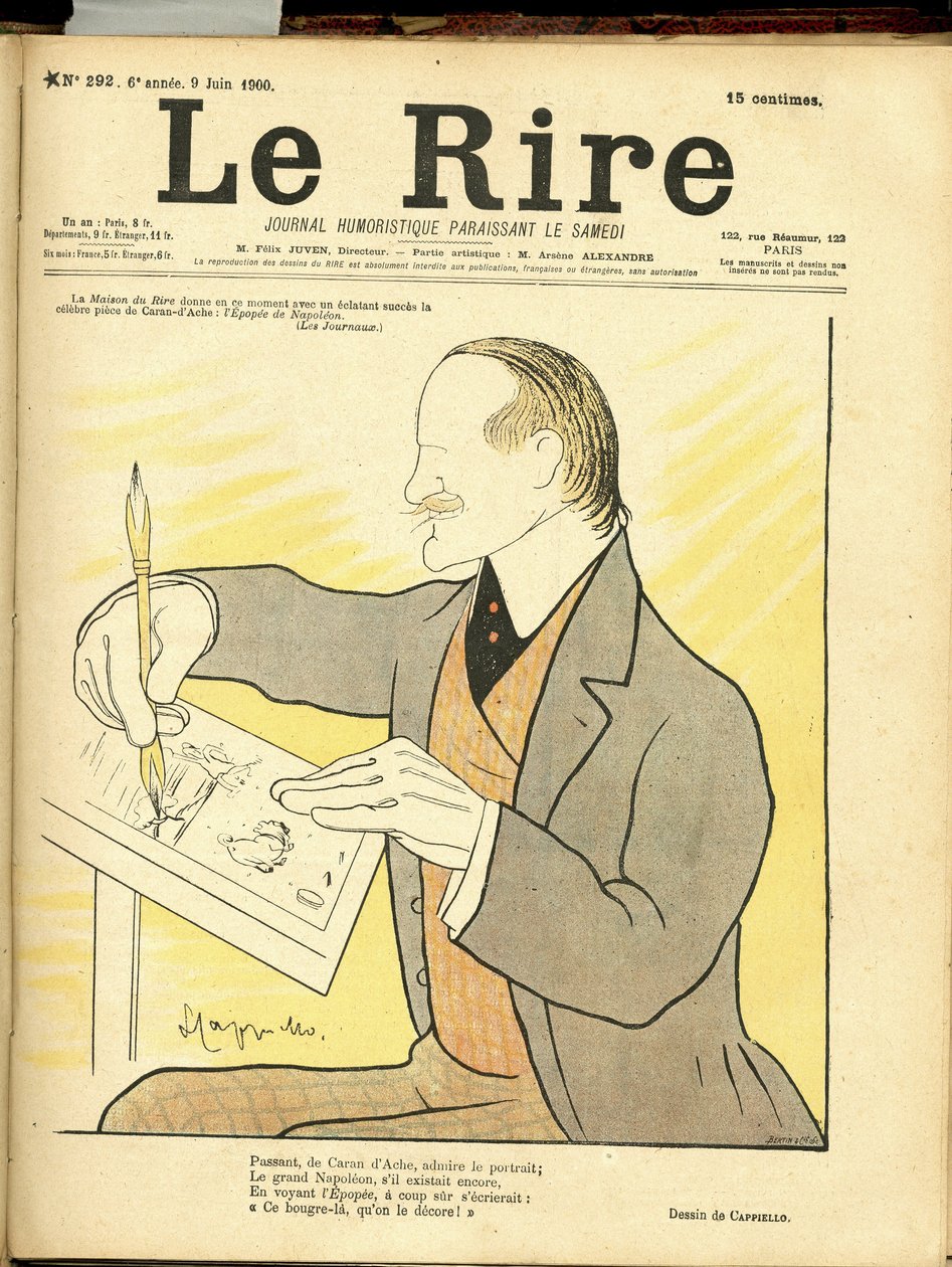 Kuvitus Leonetto Cappiellosta dit Cappiello (1875-1942) Le Riren kanteen tekijältä Leonetto Cappiello