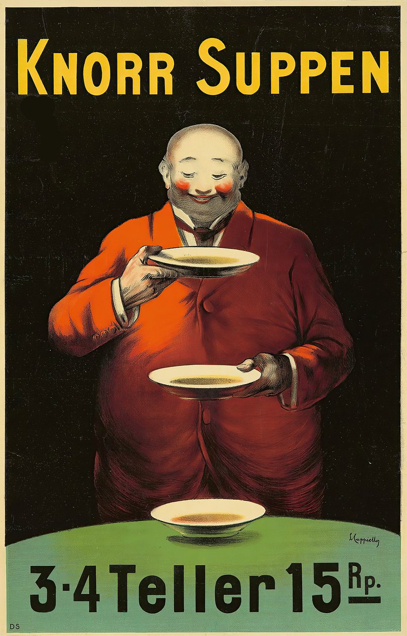 Knorr Suppen, 1930-luvun alku. tekijältä Leonetto Cappiello