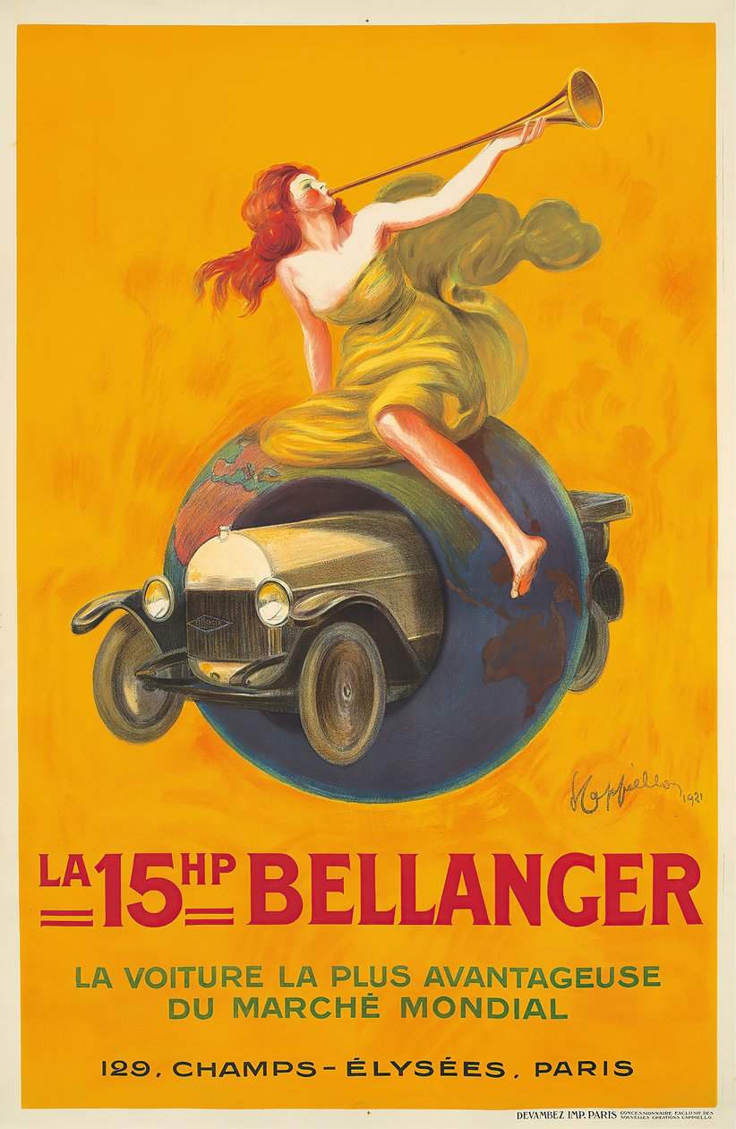 15hv Bellanger, 1921. tekijältä Leonetto Cappiello