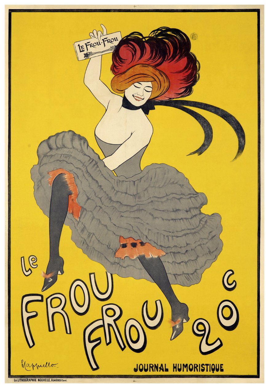 Le Frou-Frou (1899) avausnumero tekijältä Leonetto Cappiello