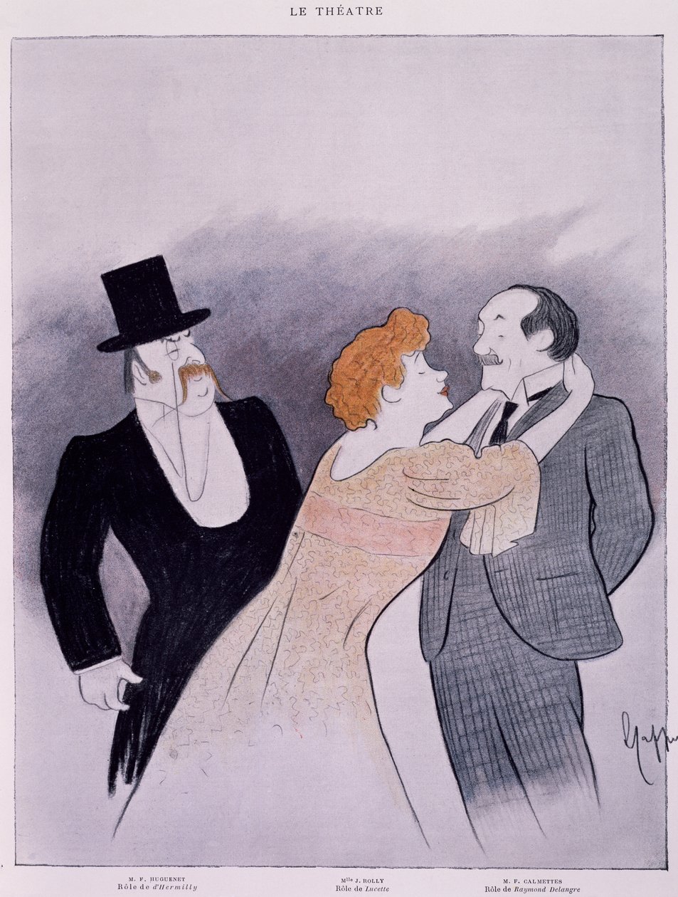Leonetto Cappiello (1875-1942) Lucette Theater of Ginnasiossa tekijältä Leonetto Cappiello