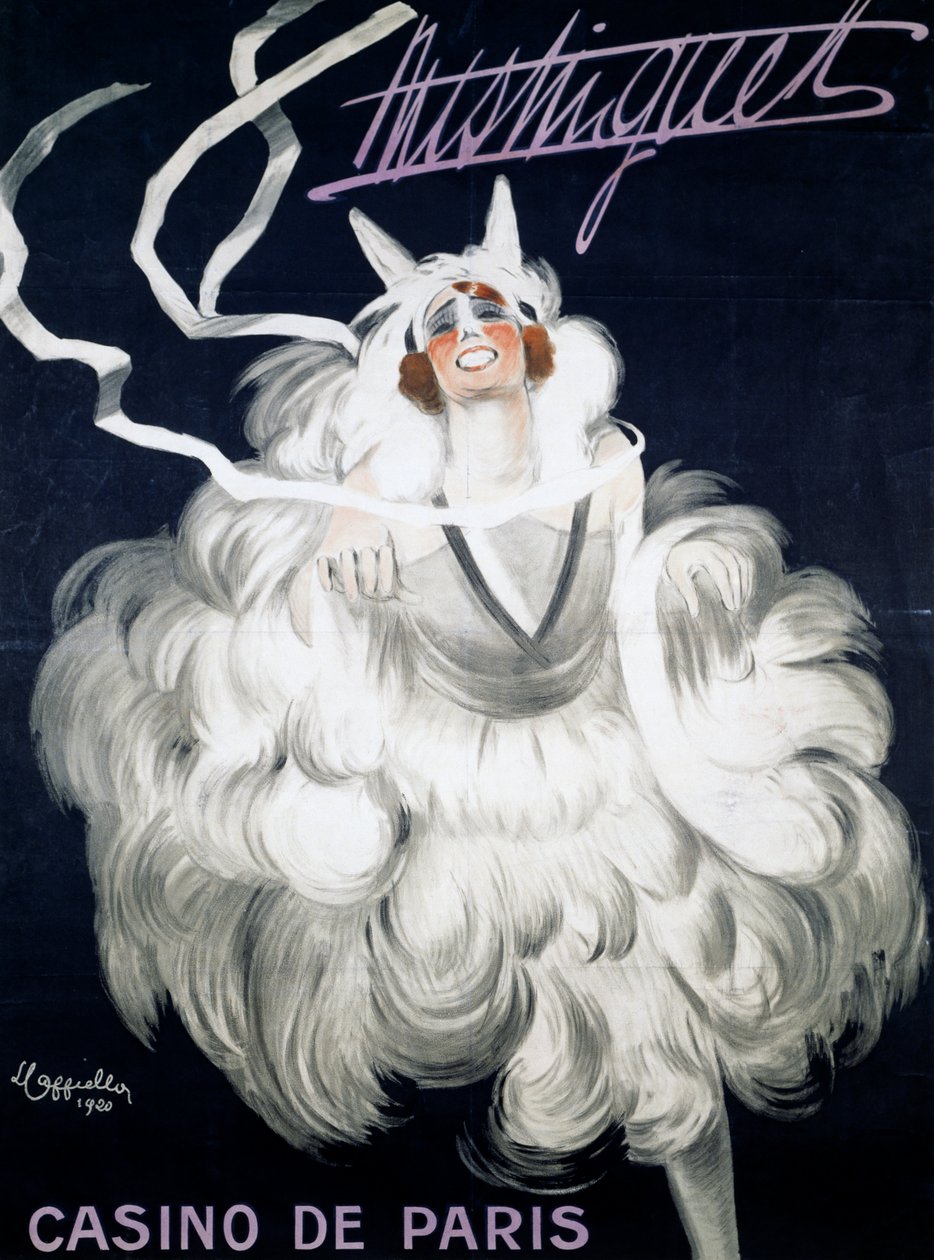 Mistinguett (1872-1956) Casino de Parisissa tekijältä Leonetto Cappiello