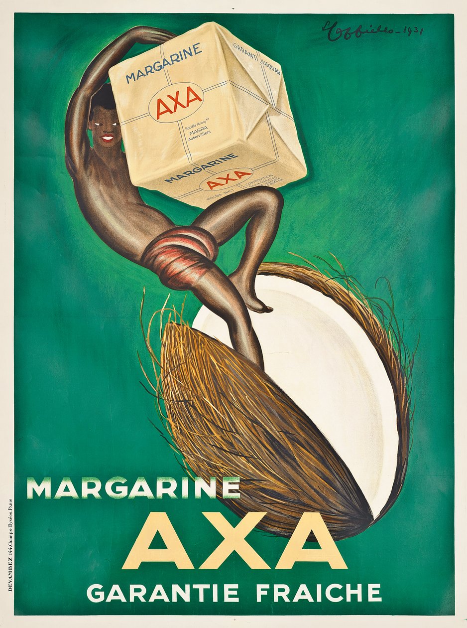 Axa margarine -juliste, 1931 tekijältä Leonetto Cappiello