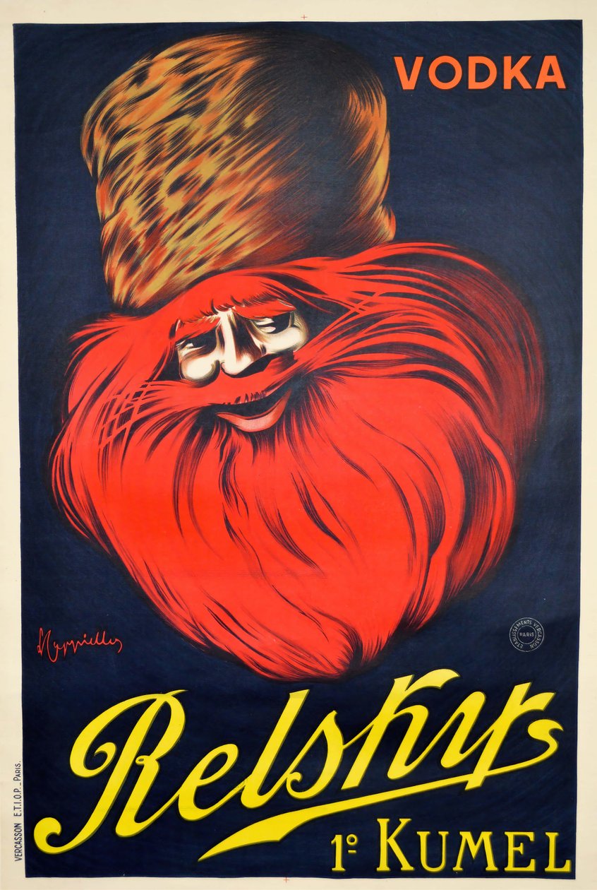 Relsky Vodka, 1925. tekijältä Leonetto Cappiello