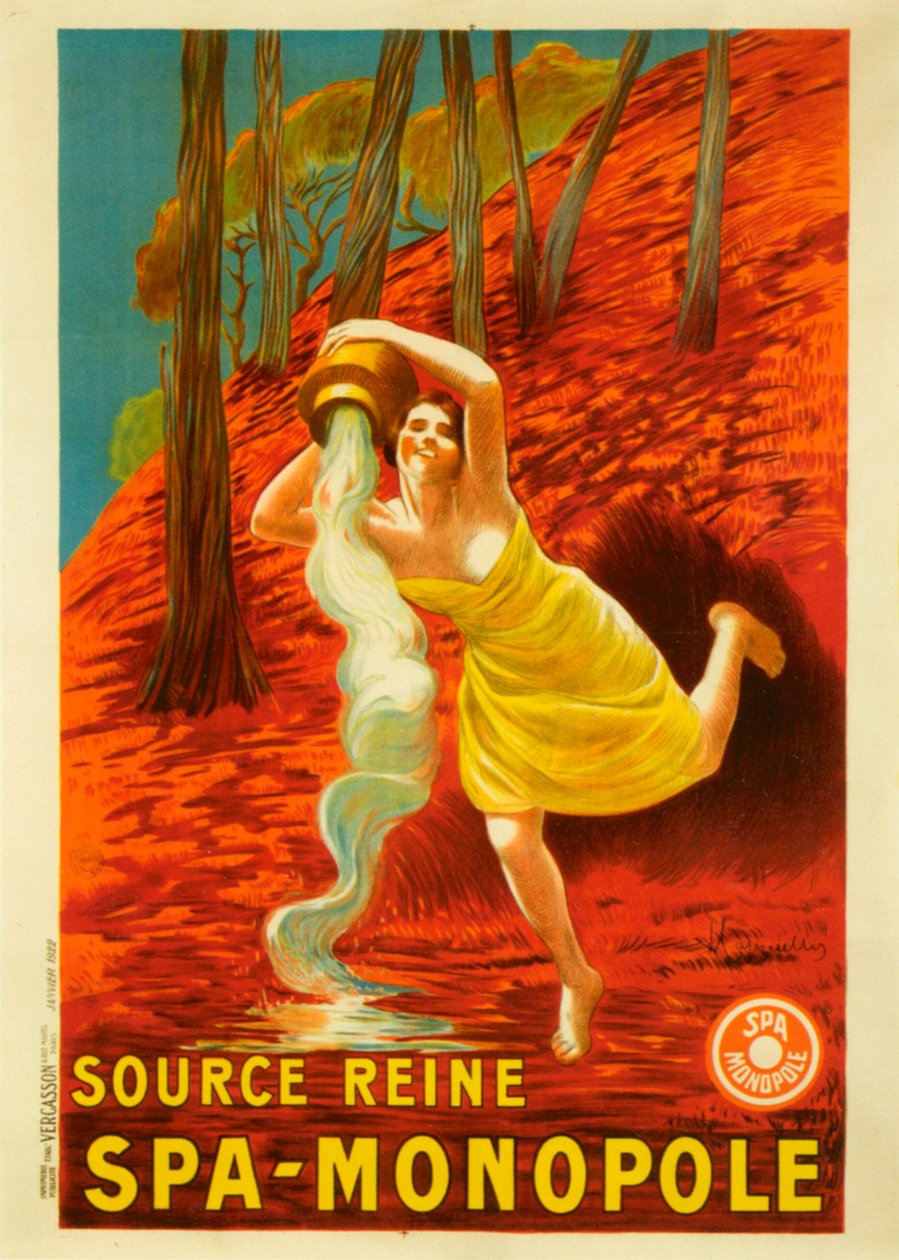 Lähde Reine Spa Monopole tekijältä Leonetto Cappiello