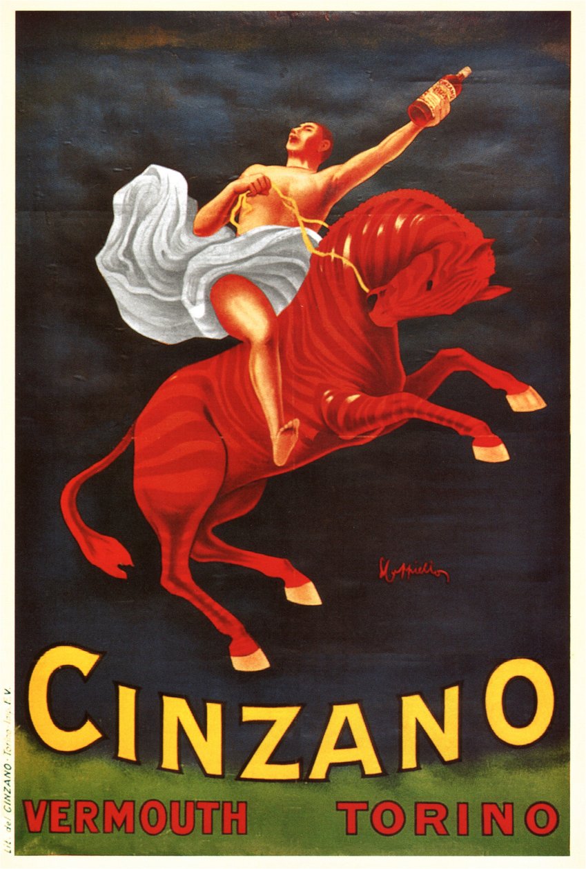 Cinzano Vermouth (juliste) tekijältä Leonetto Cappiello