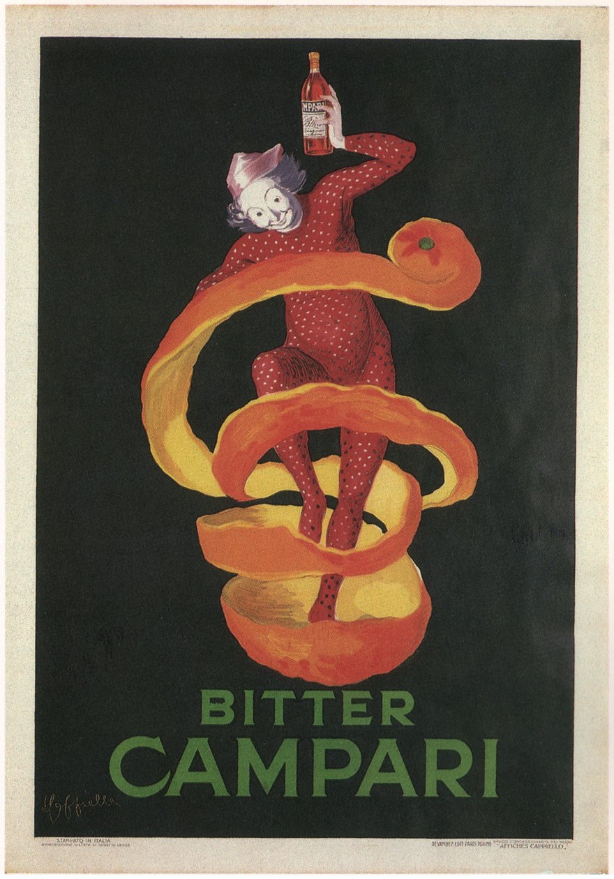 Bitter Camparin mainonta tekijältä Leonetto Cappiello
