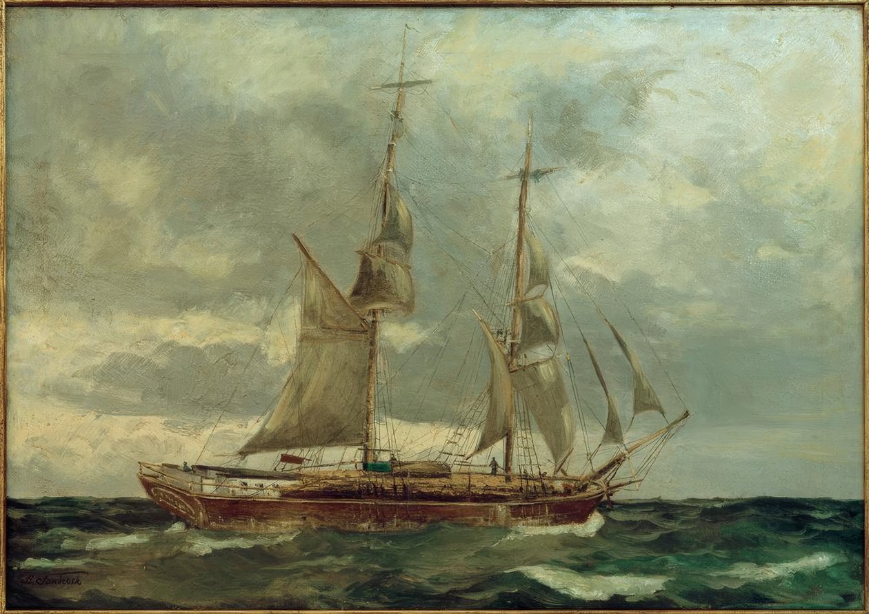 Schoonerbrigg tekijältä Leonhard Sandrock