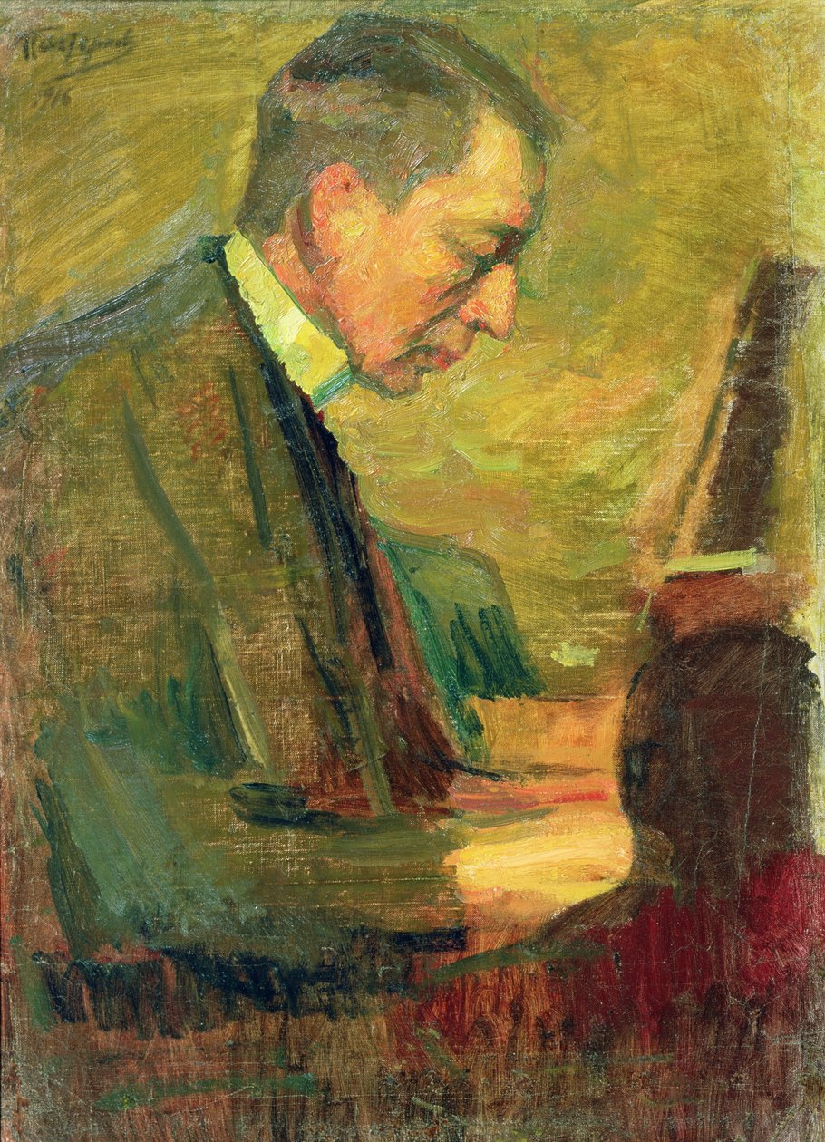 Sergei Rahmaninovin muotokuva, 1916 tekijältä Leonid Osipovic Pasternak