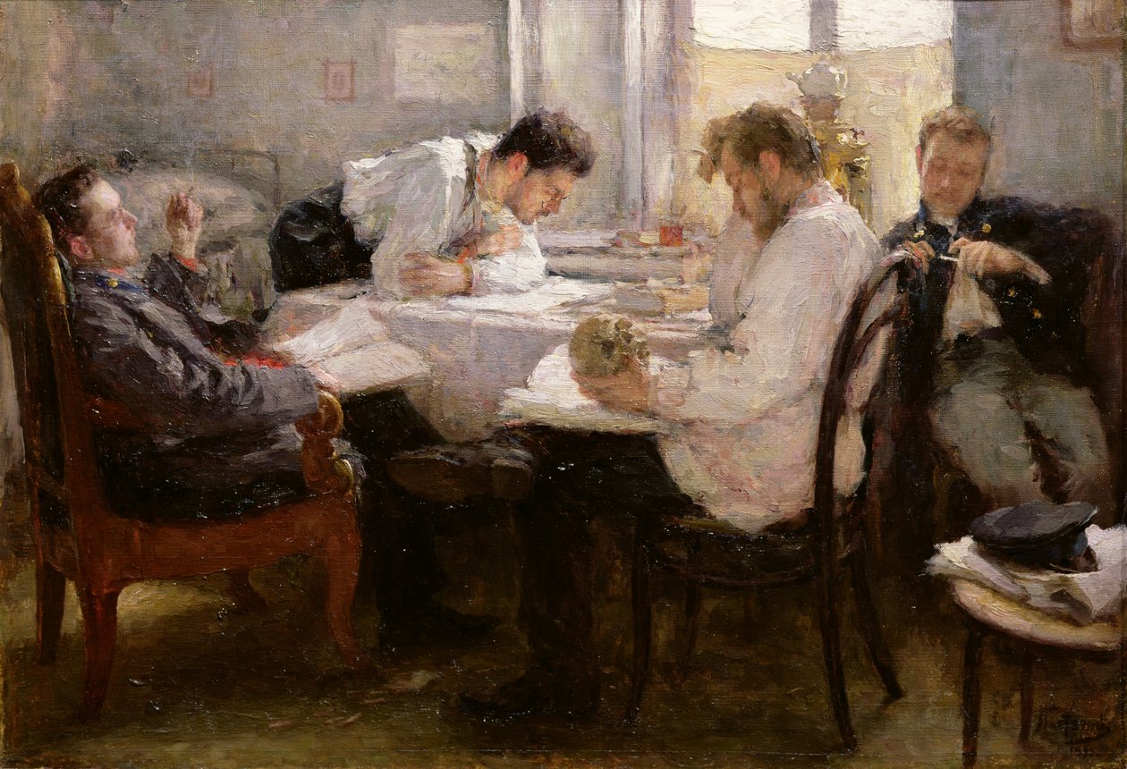 Tenttiä edeltävä yö, 1935 tekijältä Leonid Osipovic Pasternak
