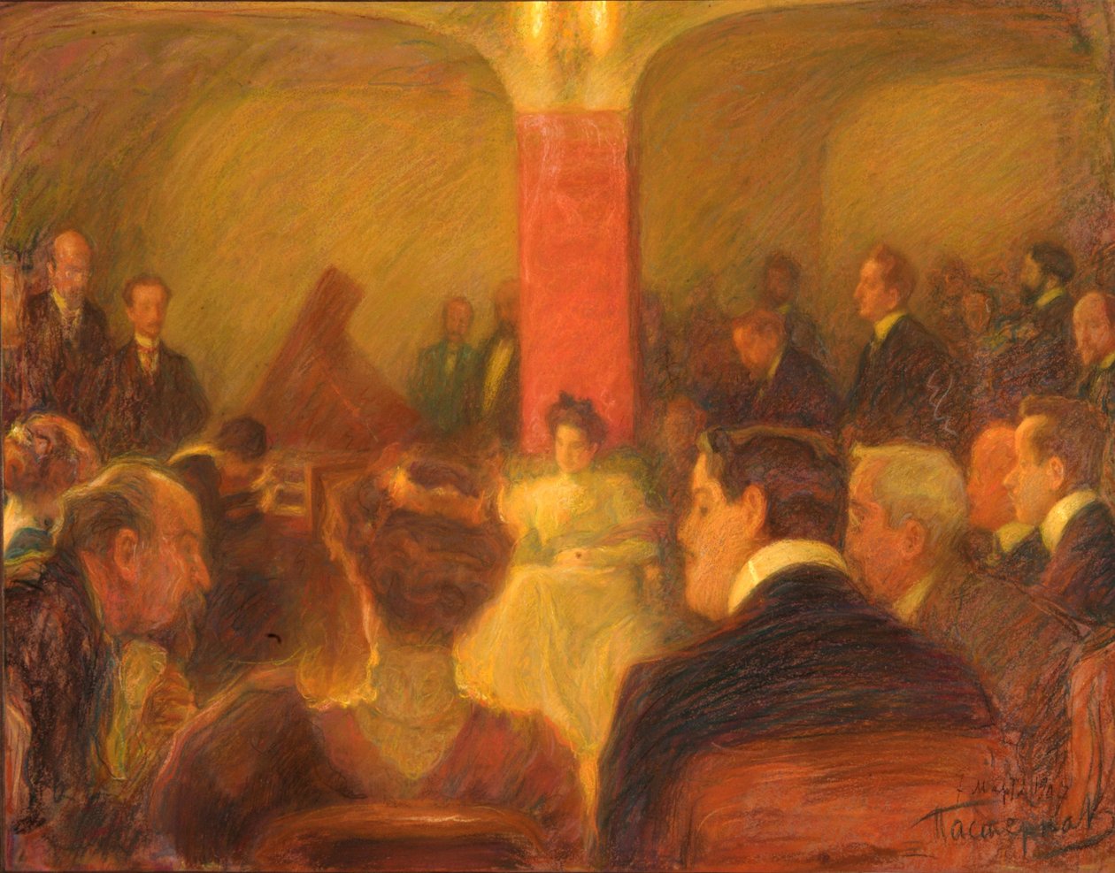 Wanda Landowskan konsertti, 1907 tekijältä Leonid Osipovic Pasternak