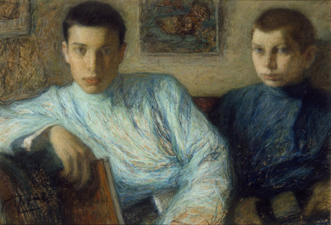 Muotokuva Boris ja Alexander Pasternakista, 1905 tekijältä Leonid Osipovic Pasternak