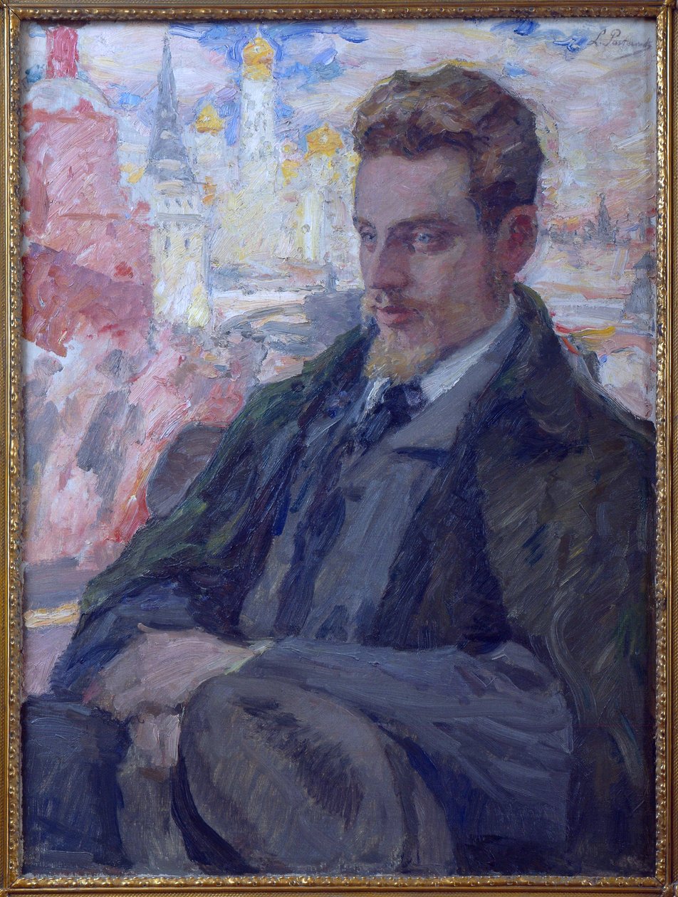 Runoilija Rainer Maria Rilken (1875-1926) muotokuva, Pasternak, Leonid Osipovich (1862-1945). Öljy kankaalle tekijältä Leonid Osipovic Pasternak