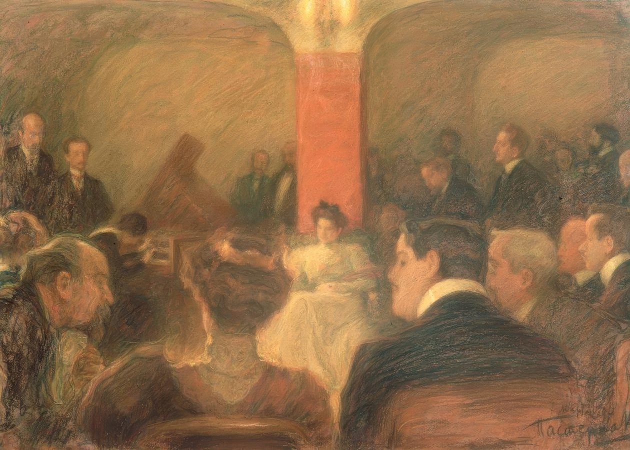 Cemballisti Wanda Alexandra Landowskan (1879–1959) konsertti tekijältä Leonid Osipovic Pasternak