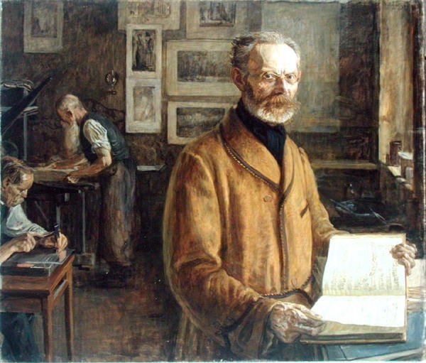 Friedrich Chrysander (1826-1901), 1901 tekijältä Leopold Karl Walter von Kalckreuth