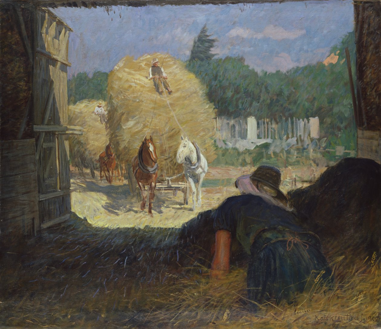 Sadonkorjuuaika, 1900 tekijältä Leopold Karl Walter von Kalckreuth