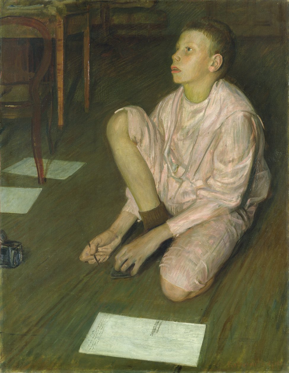 Susi, taiteilijan poika, 1900 tekijältä Leopold Karl Walter von Kalckreuth