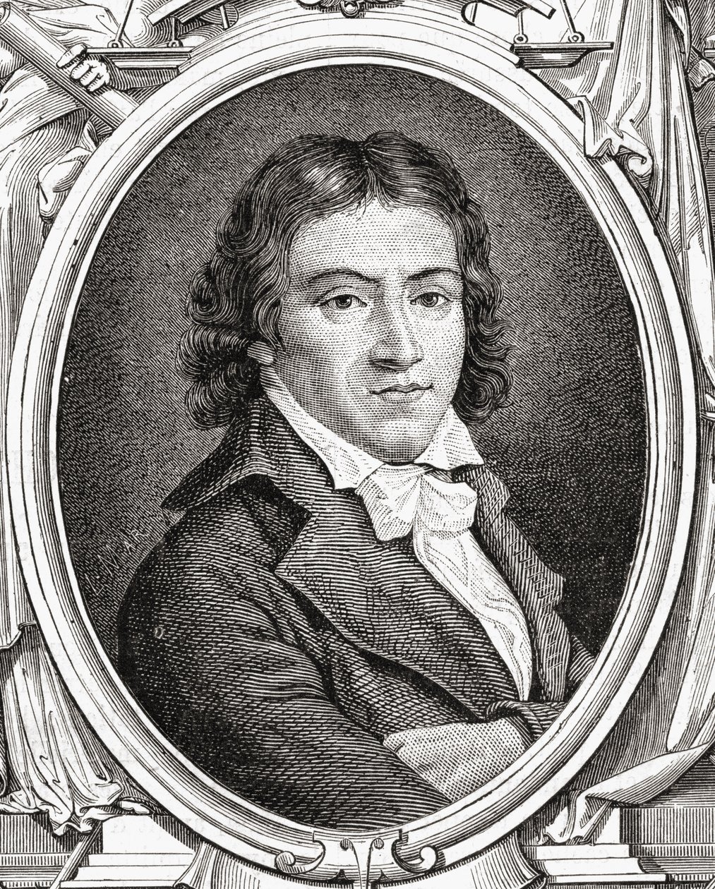 Camille Desmoulinsin muotokuva (1760-94) tekijältä Leopold Mar