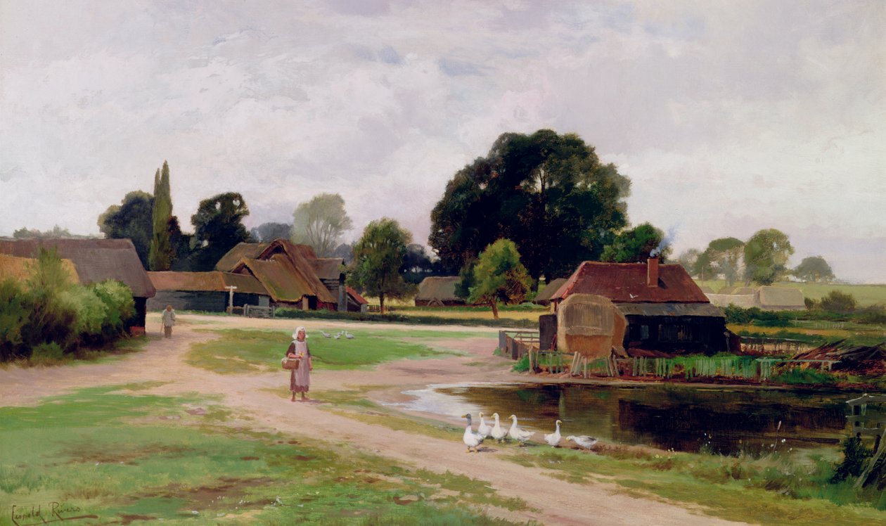 Church Endin ja Flitwickin välissä, Bedfordshire tekijältä Leopold Rivers