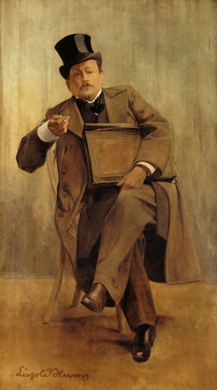 Georges Courtelinen muotokuva tekijältä Leopold Stevens