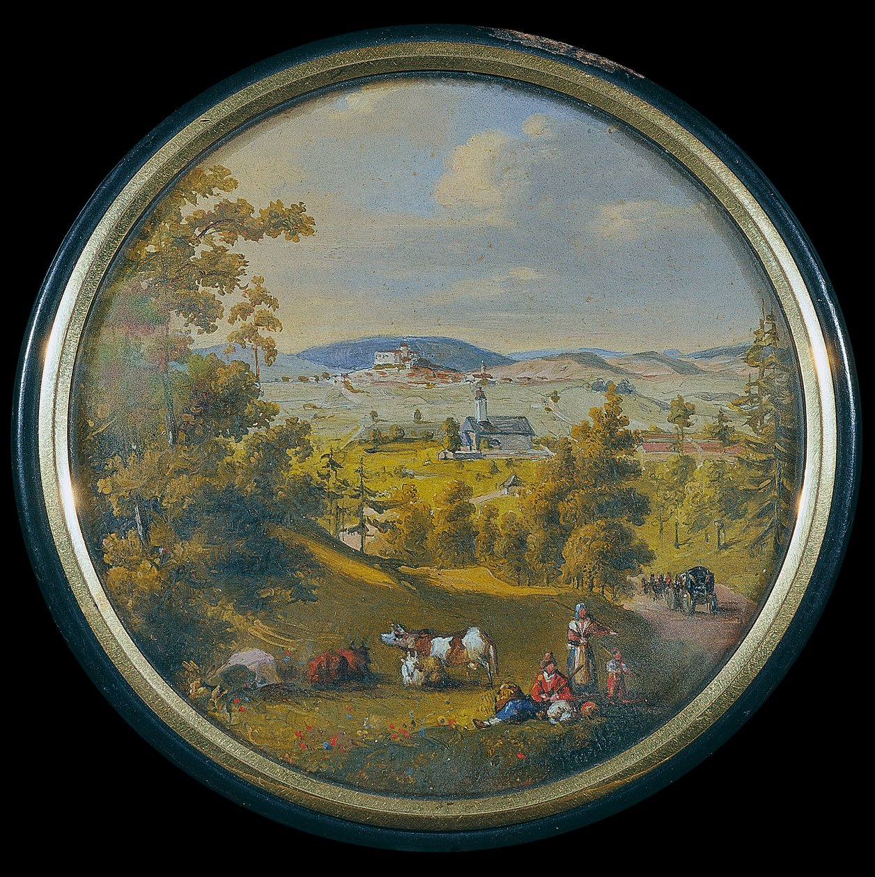 Näkymä Weitralle Waldviertelissä tekijältä Leopold Blonder