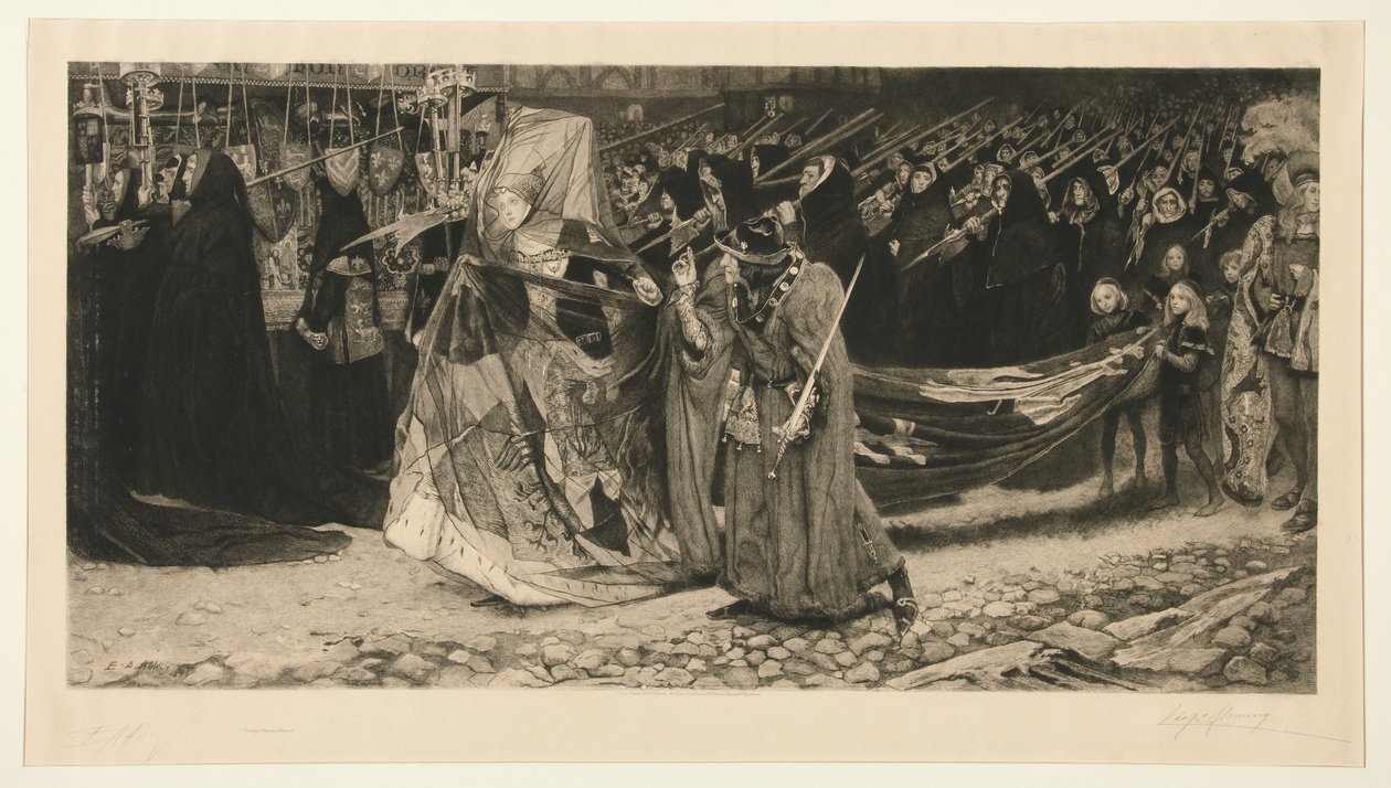 Richard, Gloucesterin herttua, ja Lady Anne tekijältä Leopold Flameng