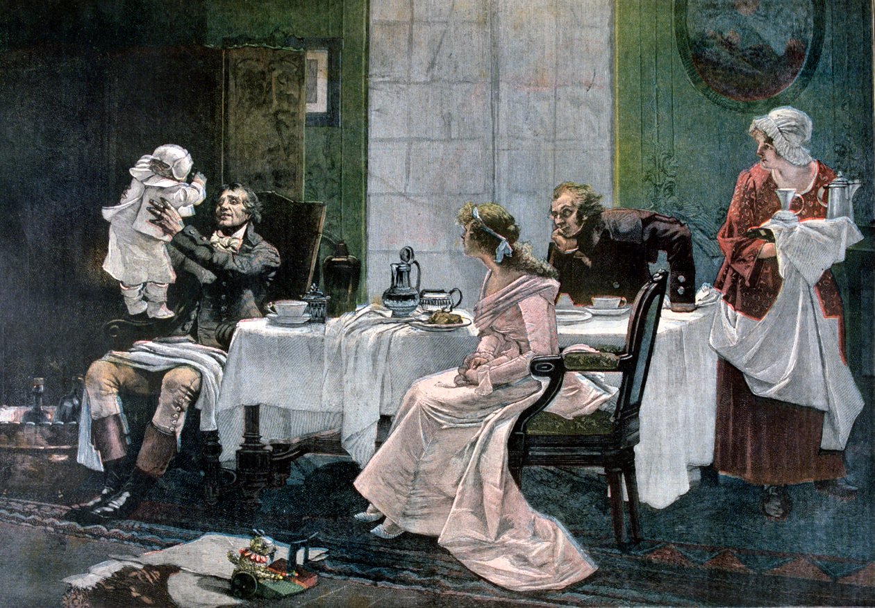 Camille Desmoulinsin lounas, 1892 tekijältä Leopold Flameng