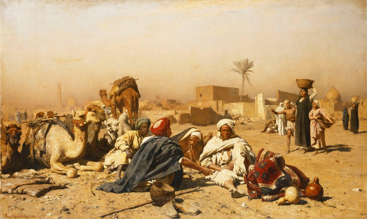 Arabien leiri, 1880 tekijältä Leopold Karl Muller