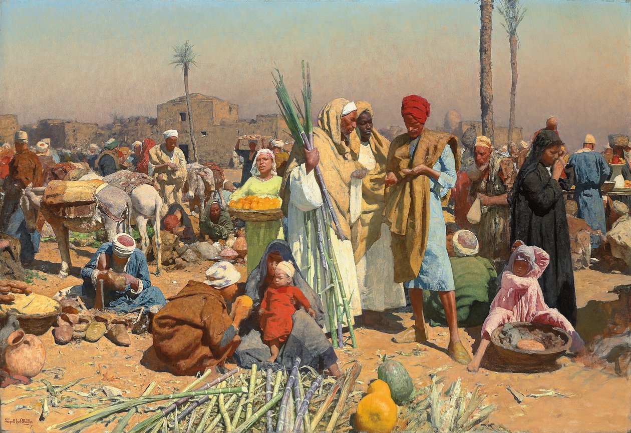 Markkinat Ala-Egyptissä, tekijältä Leopold Karl Muller