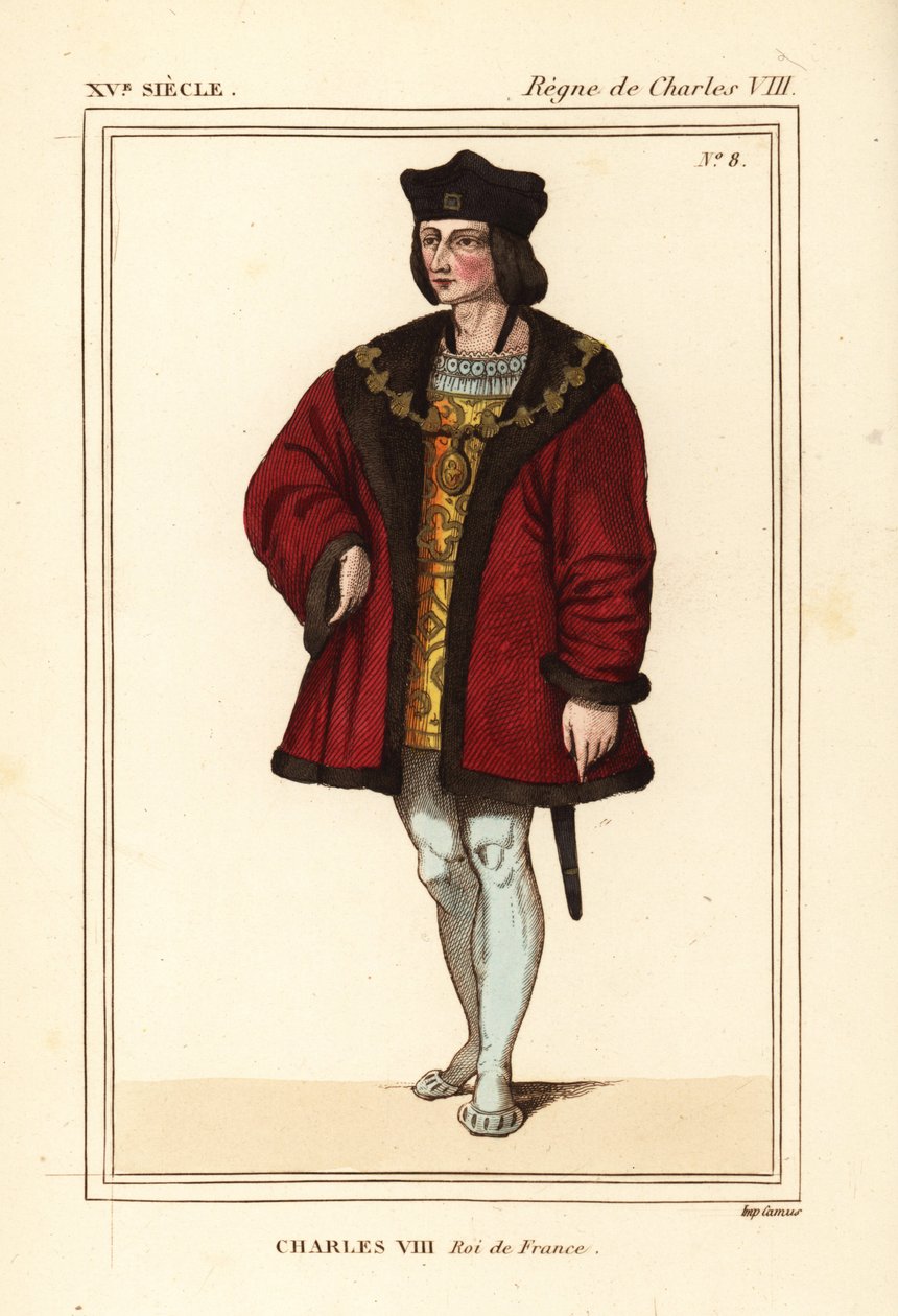 Ranskan kuningas Kaarle VIII, rakas tekijältä Leopold Massard