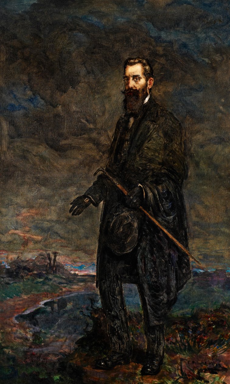 Theodor Herzlin muotokuva (öljy kankaalle) tekijältä Leopold Pilichowski