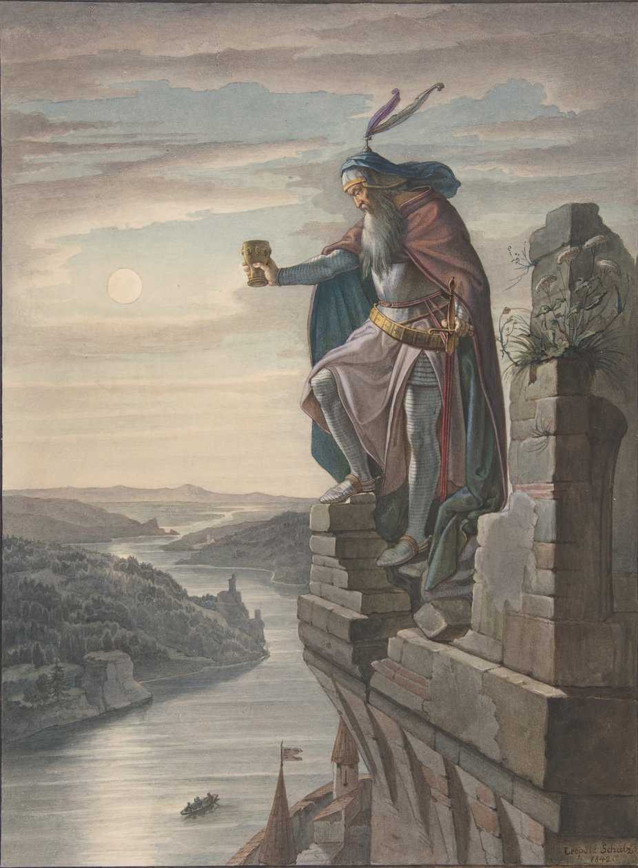 Kuvitus Goethelle, 1842. tekijältä Leopold Schulz