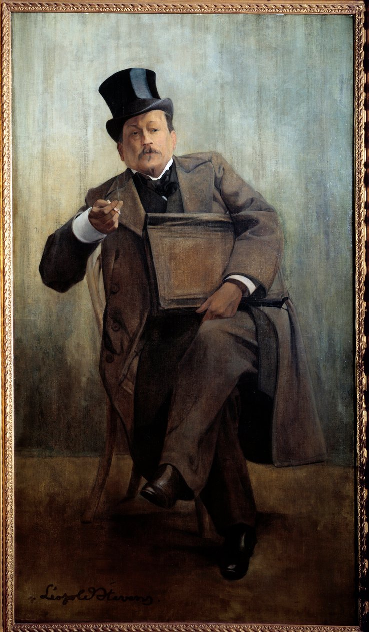 Georges Courtelinen (1858-1929) muotokuva Leopold Stevensin (1866-1935) kirjailijamaalaus 1900-luvun su. 1,6x0,8 m Pariisi, Musee Carnavalet - Georges Courtelinen (1858-1929), kirjailijan muotokuva. Leopold Stevensin (1866-1935) maalaus, 1900-luku. 1,6 x tekijältä Leopold Stevens