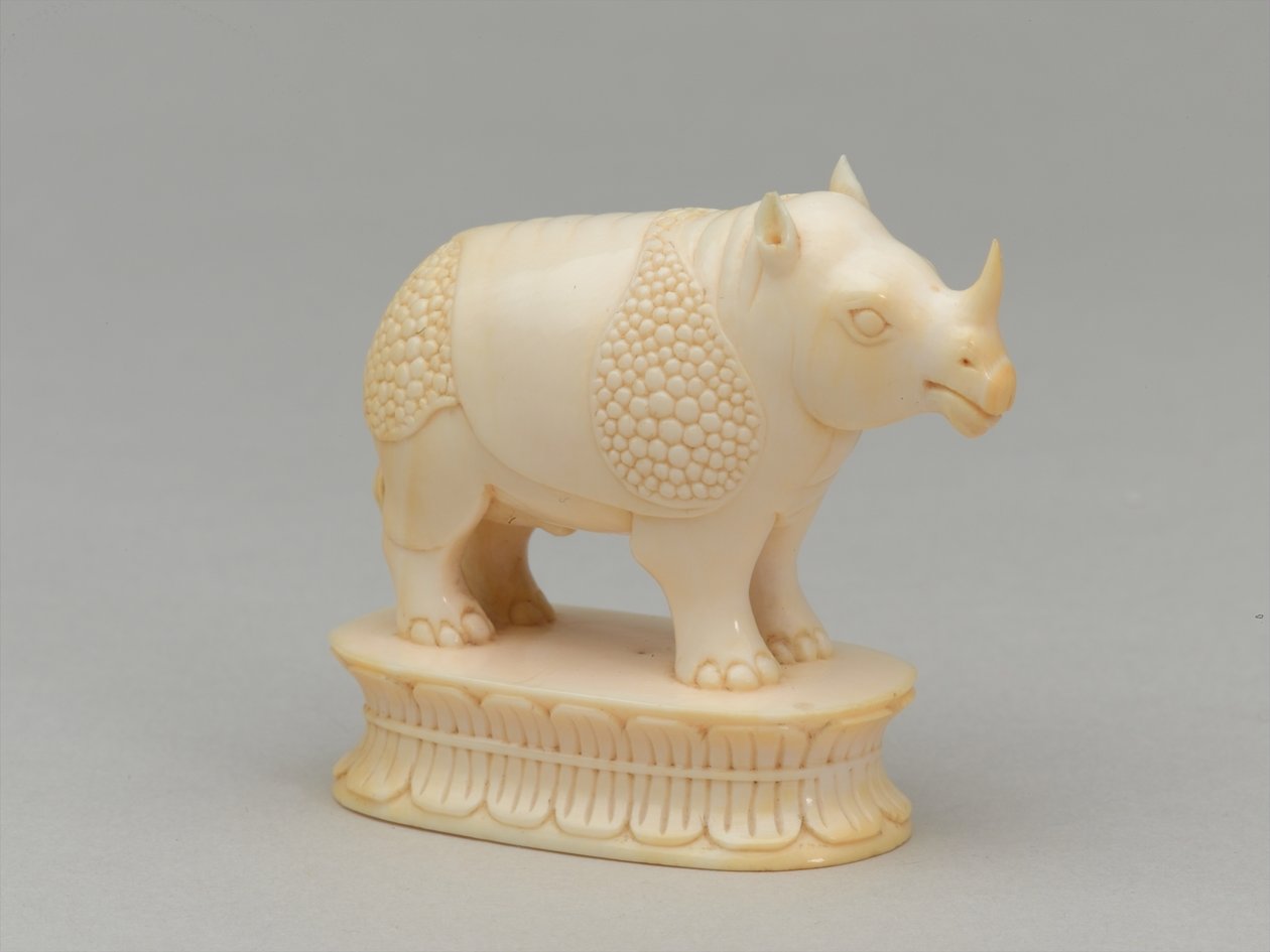Valkoinen piispa, shakkinappula, Intia, 1820 noin tekijältä Leopoldo Metlicovich