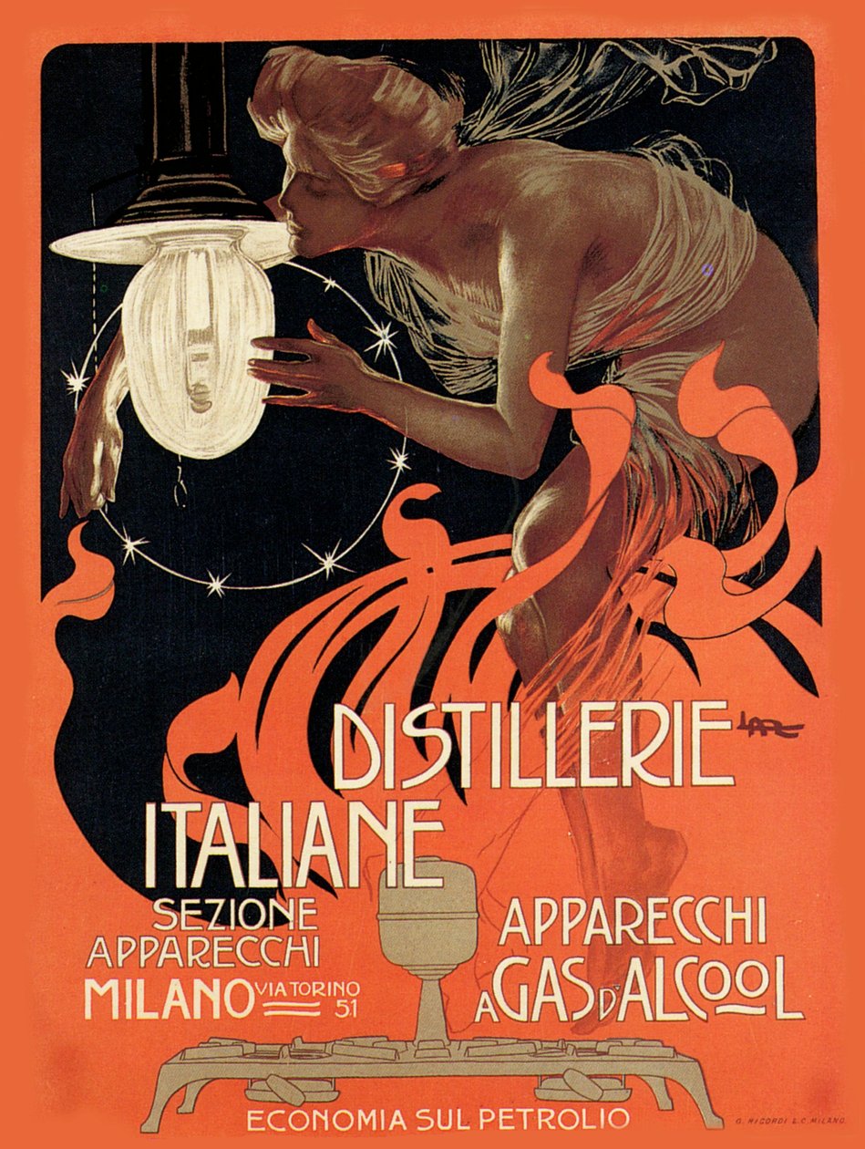 Italian tislaamot, 1890-luku. tekijältä Leopoldo Metlicovitz