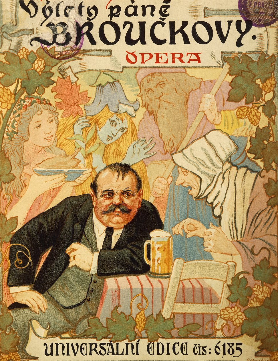 Leos Janacekin teoksen Trips of Mr. Brouck nimiölehti (Leos Janacek) tekijältä Leos Janacek